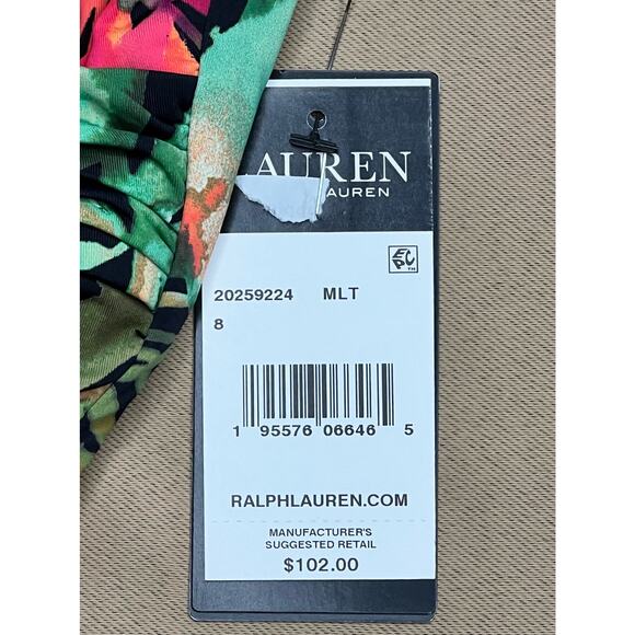Lauren Ralph Lauren Tummy Control Tropical Tankini Top 8 NWT - Picture 6 of 6